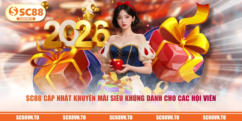 SC88 cập nhật khuyến mãi siêu khủng dành cho các hội viên