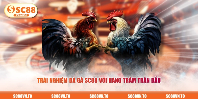 Trải nghiệm Đá Gà SC88 với hàng trăm trận đấu